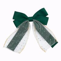 Polyester Hair Accessories DIY Findings, Bowknot, handmade 