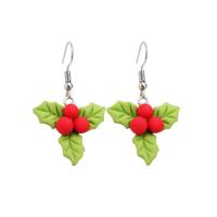 Resin Zinc Alloy Earring, with Zinc Alloy, Christmas jewelry & for woman 