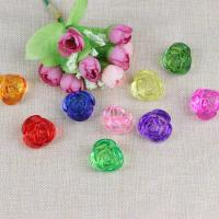 Transparent Acrylic Beads, Rose, DIY 28mm, Approx 