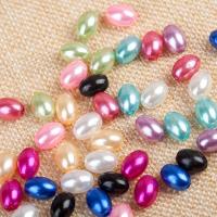 ABS perla de los granos de plástico, Perlas de plástico ABS, Óvalo, Bricolaje, más colores para la opción, 8x11mm, aproximado 1480PCs/Bolsa, Vendido por Bolsa