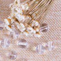 Transparent Acrylic Beads, Round, DIY white 
