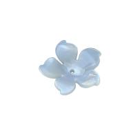 White Shell Bead Cap, Flower, DIY, white, 15mm 