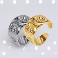 acero inoxidable 304 Anillo de dedo Cuff, Recubrimiento iónico al vacío, Joyería & para hombre, más colores para la opción, 11mm, Vendido por UD