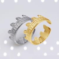 acero inoxidable 304 Anillo de dedo Cuff, Recubrimiento iónico al vacío, Joyería & unisexo, más colores para la opción, 7mm, Vendido por UD