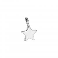 Sterling Silver Star Pendants, 925 Sterling Silver, plated 