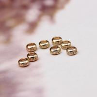 Brass Stopper Beads, 18K gold plated, DIY & micro pave cubic zirconia Approx 1.5mm 