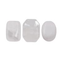 Natural Clear Quartz Beads, polished & DIY, white Approx 