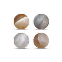 Achat Perlen, rund, poliert, DIY, gemischte Farben, 14x14mm, ca. 22PCs/Strang, verkauft von Strang