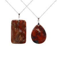 Gemstone Jewelry Pendant, Chicken-blood Stone & for woman 
