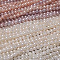 Round Cultured Freshwater Pearl Beads, DIY 6-7mm Approx 14.2 Inch 