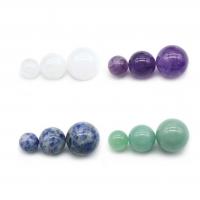 Piedras preciosas esfera de la bola, Esférico, pulido, 7 piezas & diverso tamaño para la opción, color mixto, 7PCs/Set, Vendido por Set