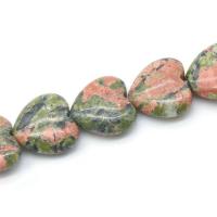 Mixed Gemstone Beads, Heart, polished, DIY 20mm Approx 7.3 Inch 