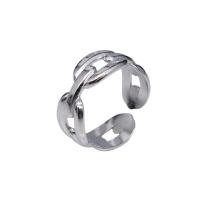 304 Edelstahl Open -Finger-Ring, Vakuum-Ionen-Beschichtung, Modeschmuck & für den Menschen, keine, 8mm, verkauft von PC