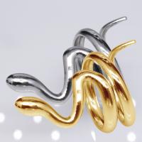 304 Edelstahl Open -Finger-Ring, Schlange, Vakuum-Ionen-Beschichtung, Modeschmuck & unisex, keine, 32mm, verkauft von PC