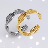 acero inoxidable 304 Anillo de dedo Cuff, Recubrimiento iónico al vacío, Joyería & unisexo, más colores para la opción, 6mm, Vendido por UD