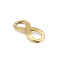 Titanium Steel Connector, Number 8, gold color plated 