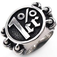 Titanium Steel Finger Ring, anoint & for man & blacken, original color 