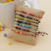 Gemstone Bracelets, Seedbead, with Gemstone, handmade, Adjustable & fashion jewelry & for woman Approx 11.02 Inch 