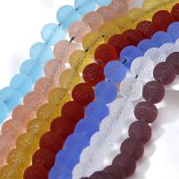Perles de Murano dépolies, chalumeau, Rond, DIY, plus de couleurs à choisir, 12mm, Vendu par PC