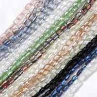 Perlas de cristal de moda, Bricolaje & facetas, más colores para la opción, 4x7mm, aproximado 80PCs/Sarta, Vendido por Sarta