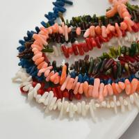 Natürliche Korallen Perlen, Koralle, Unregelmäßige, DIY, keine, 7-14mm, Länge:ca. 40 cm, verkauft von Strang