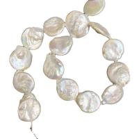 Rice Cultured Freshwater Pearl Beads, polished, DIY, white, 18mm Approx 38 cm 