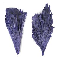 Turmalina negra Clúster de cuarzo, Irregular, chapado, Púrpura, 7-9cm, Vendido por UD