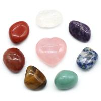 Decoración de semi piedras preciosas, con Pana, Irregular, pulido, 8 piezas, color mixto, 8PCs/Set, Vendido por Set