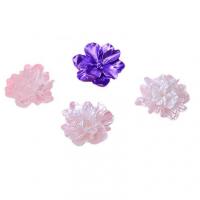 Resin Hair Accessories DIY Findings, Common Camelia, painted 25mm 