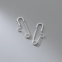 Safety Pin, 925 Sterling Silver, plated 