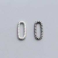 Sterling Silber Linking Ring, 925er Sterling Silber, oval, DIY, keine, 10.5x4.5x1.2mm, verkauft von PC