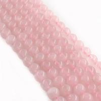 gefärbter Marmor Perle, rund, poliert, verschiedene Größen vorhanden & für den Menschen, Rosa, Länge:ca. 15 ZollInch, verkauft von Strang