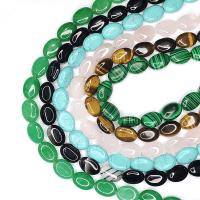 Mixed Gemstone Beads, Natural Stone, Oval, DIY Approx 38 cm 