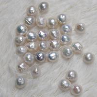 No Hole Cultured Freshwater Pearl Beads, irregular, DIY, white, 12-13mm 