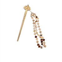Hair Stick, Zinc Alloy, gold color plated, fashion jewelry & for woman, golden, 140mm,190mm 