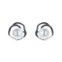 Sterling Silver Stud Earring, Argent sterling 925, poli, bijoux de mode & pour femme, 13mm, Vendu par paire