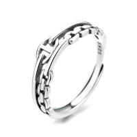 Sterling Silver Finger Ring, 925 Sterling Silver, polished, Adjustable & for woman 