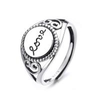 925 Sterling Silver Open Finger Ring, polished, Adjustable & for woman 