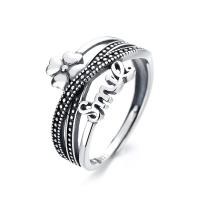 925 Sterling Silver Open Finger Ring, polished, Adjustable & multilayer & for woman 