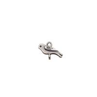 Sterling Silver Charm Connector, 925 Sterling Silver, Bird, anoint 
