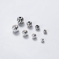 Sterling Silver Spacer Beads, 925 Sterling Silver, Pumpkin, DIY 