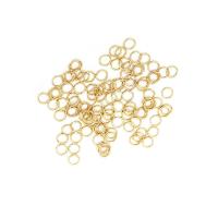 Messing öffnen Sprung Ring, Kreisring, 18K vergoldet, DIY & verschiedene Größen vorhanden, 100PCs/Tasche, verkauft von Tasche