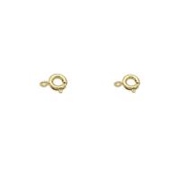 Brass Spring Ring Clasp, 18K gold plated, DIY 