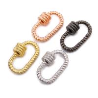 Zinc Alloy Screw Carabiner Lock Charms, plated 