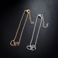 Stainless Steel Charm Bracelet, 304 Stainless Steel, with 4cm extender chain, Vacuum Ion Plating, fashion jewelry & for woman .5 cm 