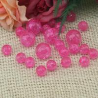 Perles se fissurer acryliques, Acrylique, Rond, DIY & normes différentes pour le choix, plus de couleurs à choisir, Vendu par sac