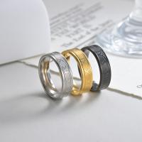Couple Finger Rings, Titanium Steel, fashion jewelry & Unisex 