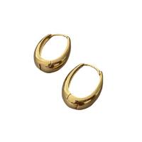 Brass Hoop Earring, fashion jewelry & for woman, golden 