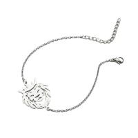 Titanium Steel Bracelet & Bangle, with 5cm extender chain, Lion, Vacuum Ion Plating, fashion jewelry & for woman cm 