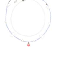 жемчужное стеклянное ожерелье , Seedbead, с Акрил, с 5cm наполнитель цепи, Двойной слой & ювелирные изделия моды & Женский, разноцветный, длина:Приблизительно 37 см, Приблизительно 42 см, продается PC